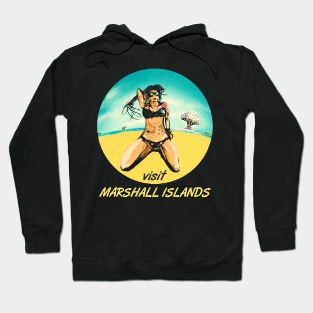 marshall islands Hoodie by martinskowsky